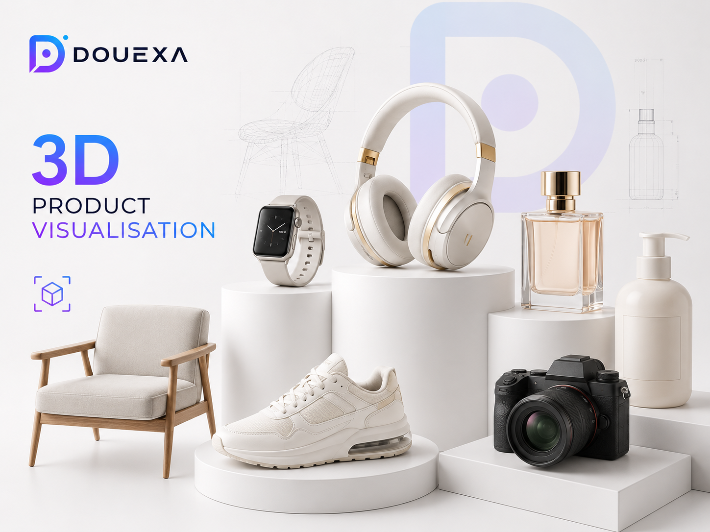 3D product visualisation — 3D, Illustration & Drawing example by Douexa