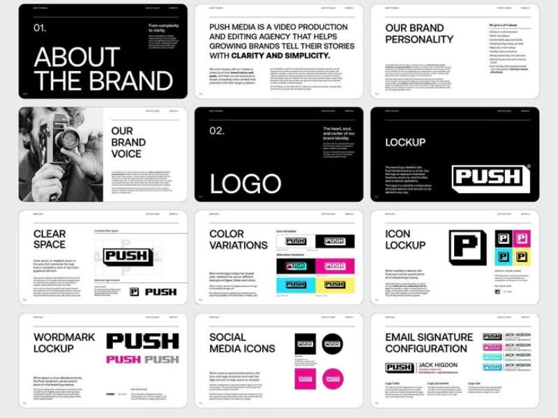 Brand guidelines — Branding example by Douexa