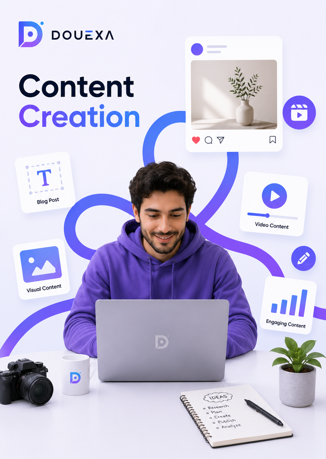 Example of a Content Creation project by Douexa