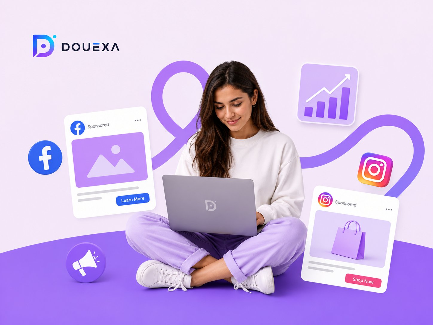 Facebook & Instagram advertising — Digital Marketing example by Douexa