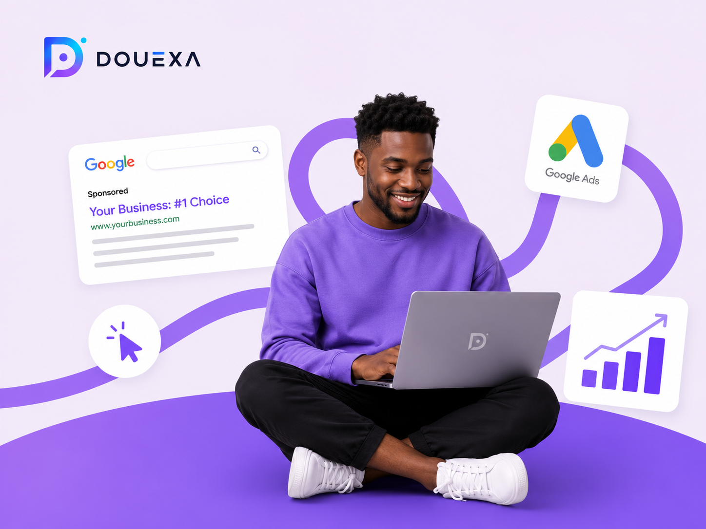 Google advertising — Digital Marketing example by Douexa