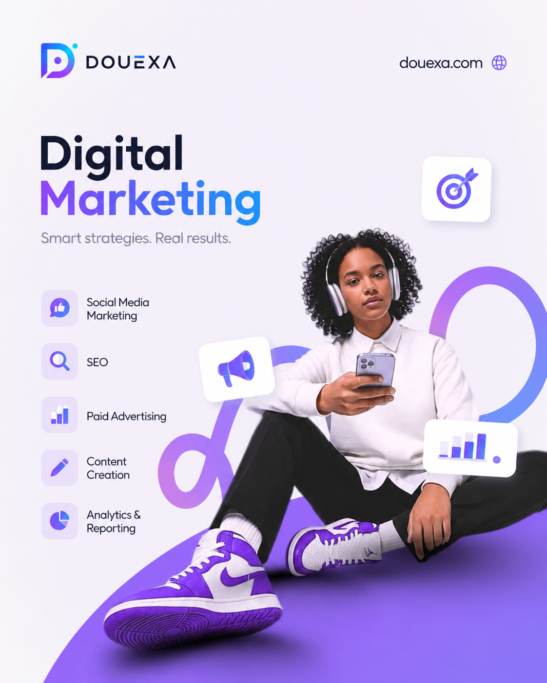 Example of a Digital Marketing project by Douexa