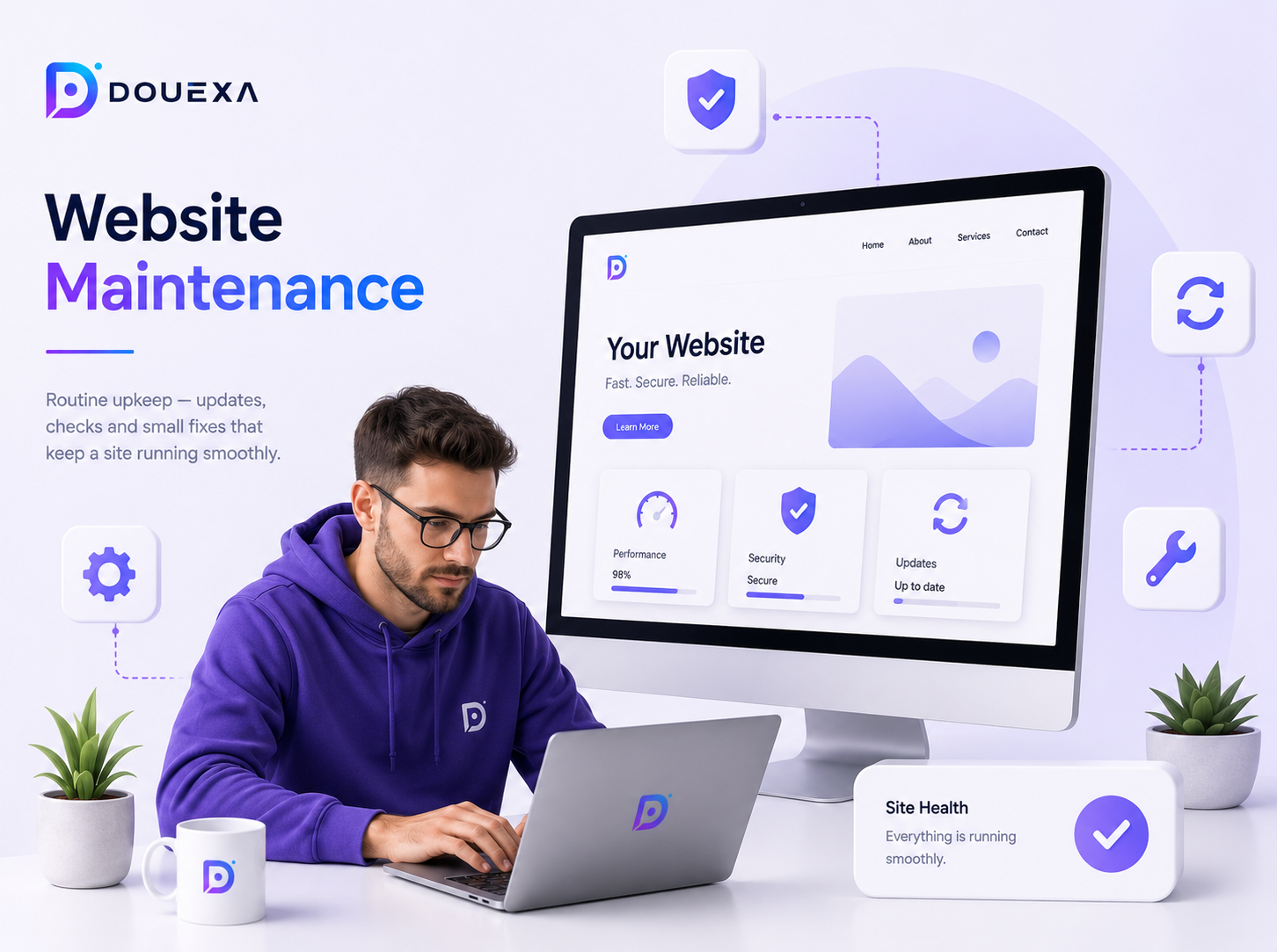 Website maintenance — Maintenance & Support example by Douexa
