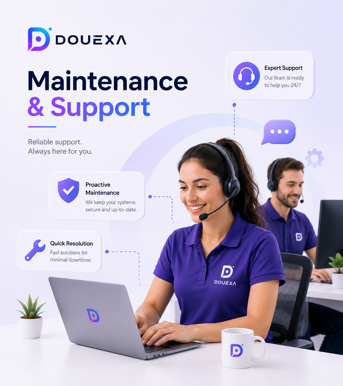 Example of a Maintenance & Support project by Douexa