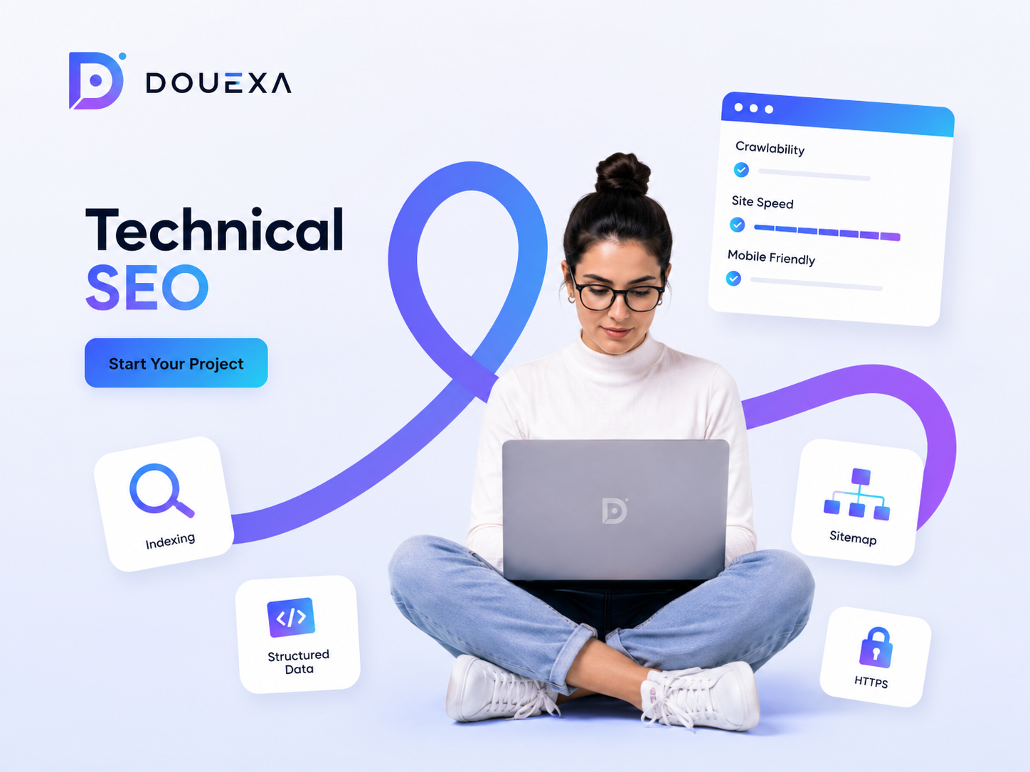 Technical SEO — Search Engine Optimization example by Douexa