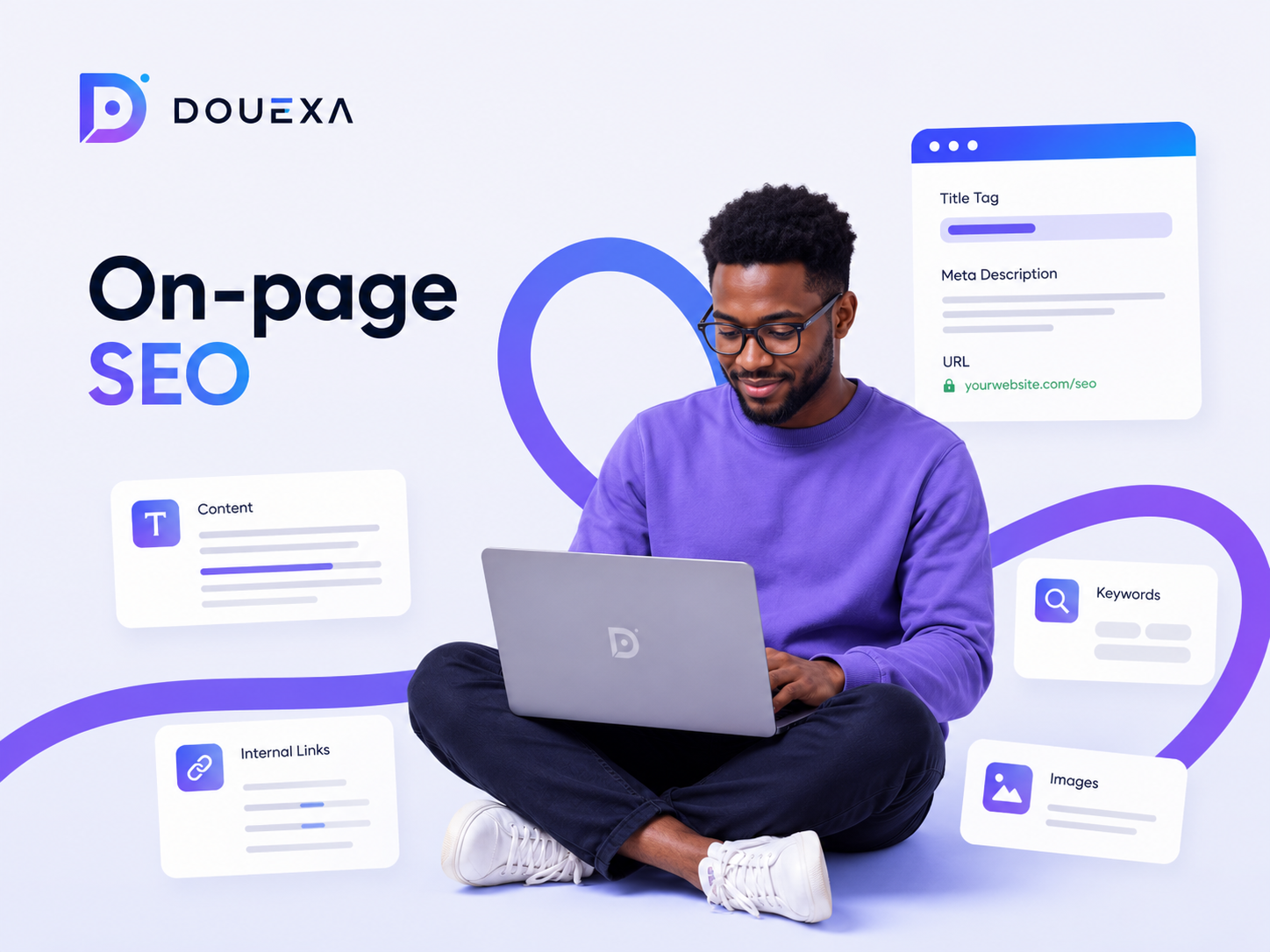 On-page SEO — Search Engine Optimization example by Douexa