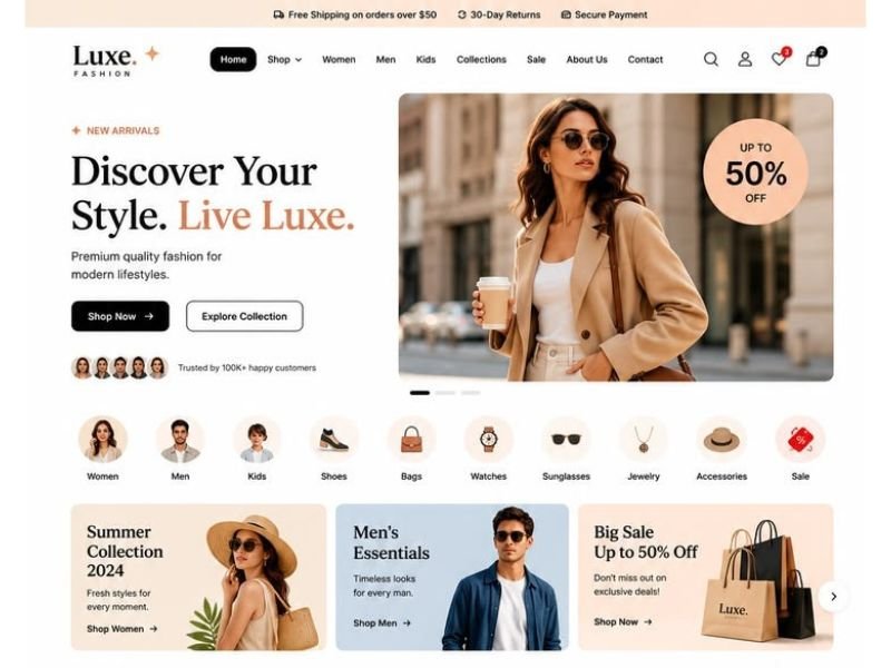 Website design — UI / UX Design example by Douexa